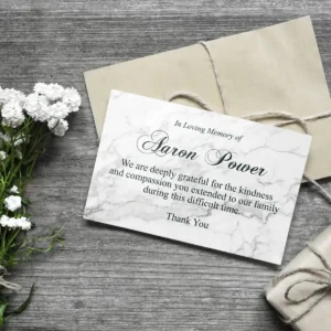 Thank You & Memorial Card - Image 3