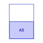 A4 perforated papers printing with custom tear-off perforation