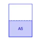 A4 perforated papers printing with custom tear-off perforation